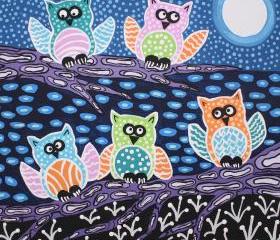 Owls In The Moonlight
